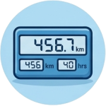 Odometro del vehículo